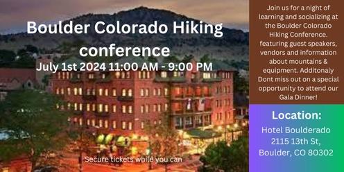 Boulder Colorado Hiking Conference 