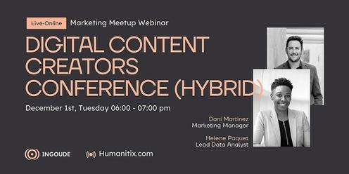 Digital Content Creators Conference Hybrid (Multi-Event Example)